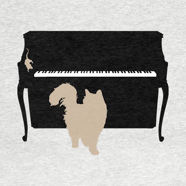 Cat and Mouse on Piano by CatAstropheBoxes